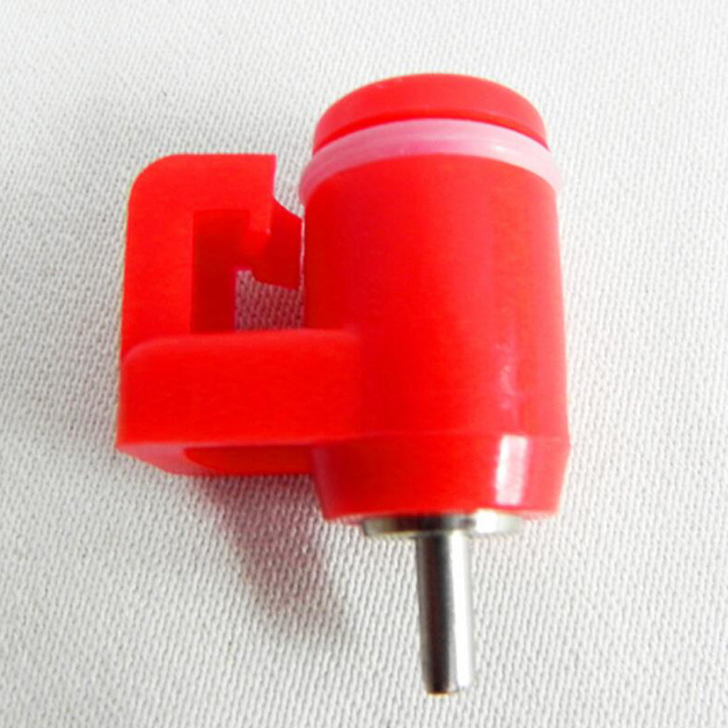 10 Pieces Red Water Nozzle Drinker Chicken Feeder Poultry Supplies Hen Duck