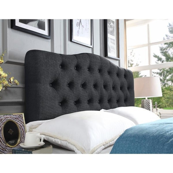 Basia Adjustable Upholstered Panel Headboard - - 29381596