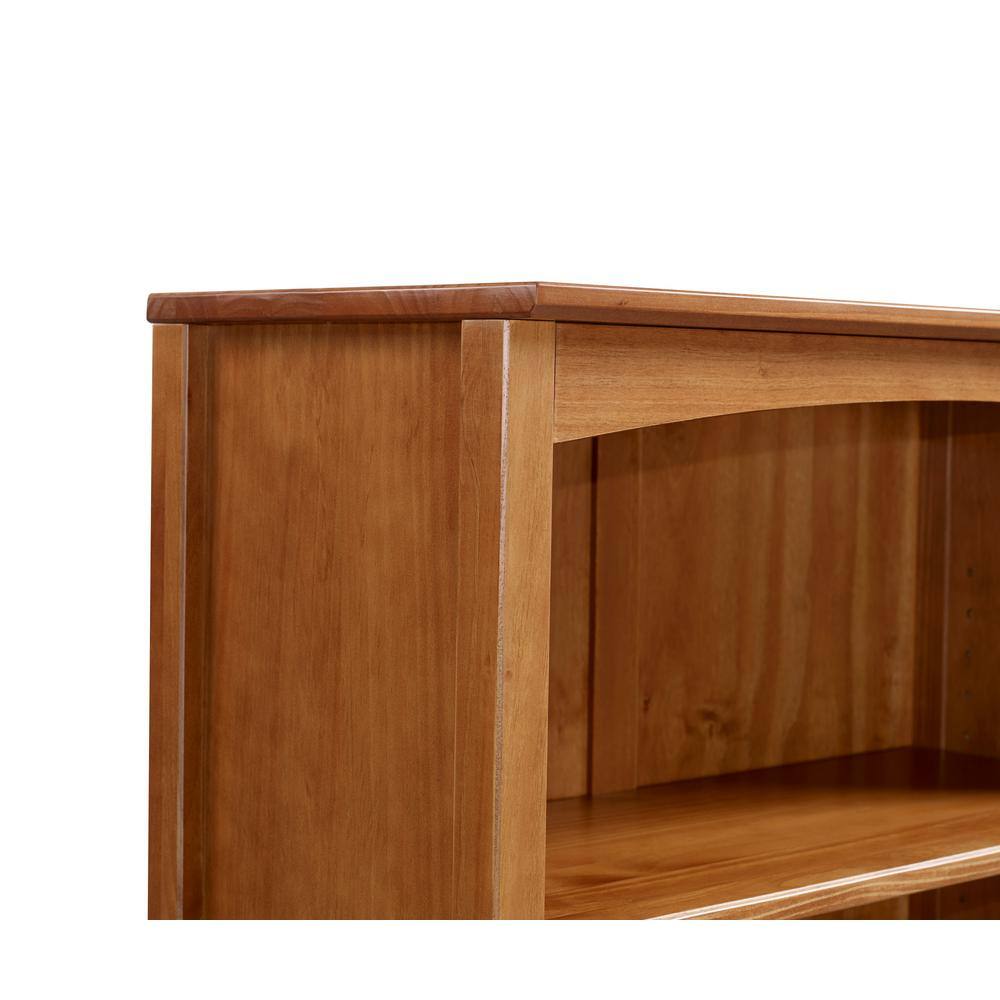 Camaflexi Shaker Style 72 in. Cherry Wood 6-shelf Standard Bookcase with Adjustable Shelves SHK345