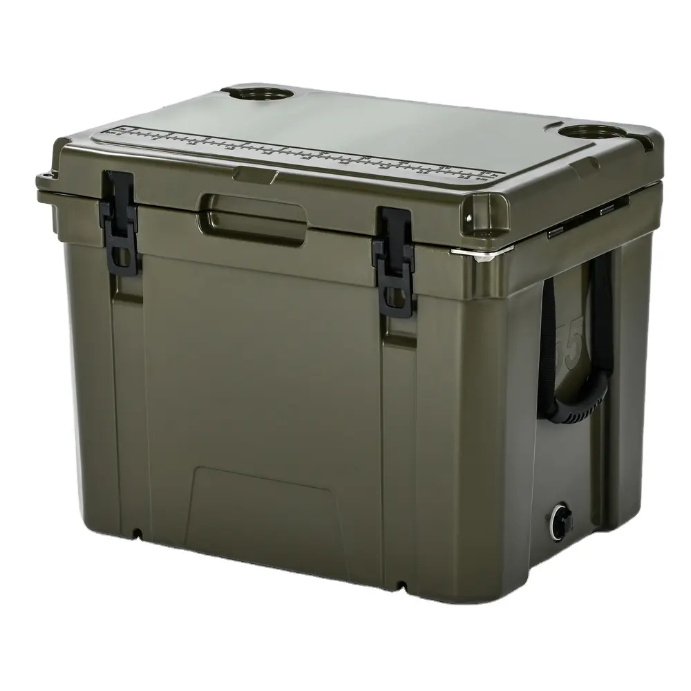 55QT Popular Insulated Food Delivery Plastic Camping Coolers  Rotomolded ice cooer box