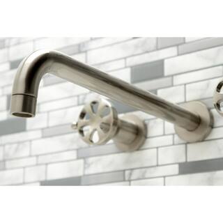 Kingston Brass Belknap 2-Handle Wall-Mount Roman Tub Faucet in Brushed Nickel (Valve Included) HKS8048RX