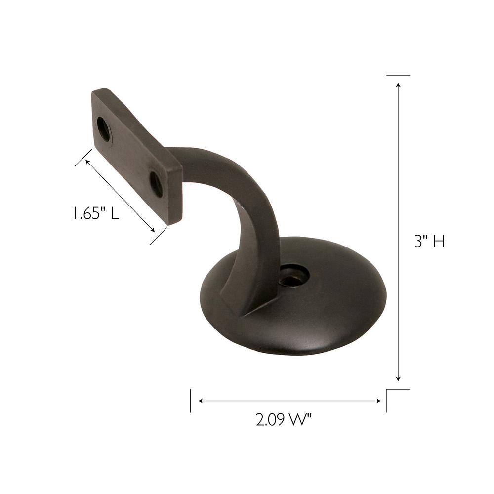 Design House Oil Rubbed Bronze Jumbo Handrail Bracket (5-Pack) 182048