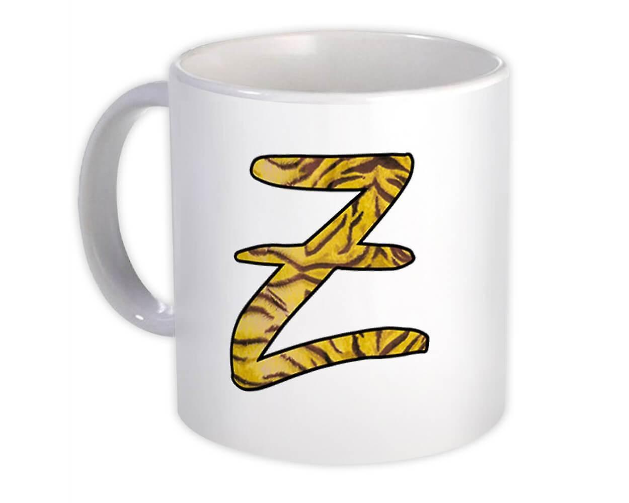 Gift Mug: Monogram Letter Z Tiger