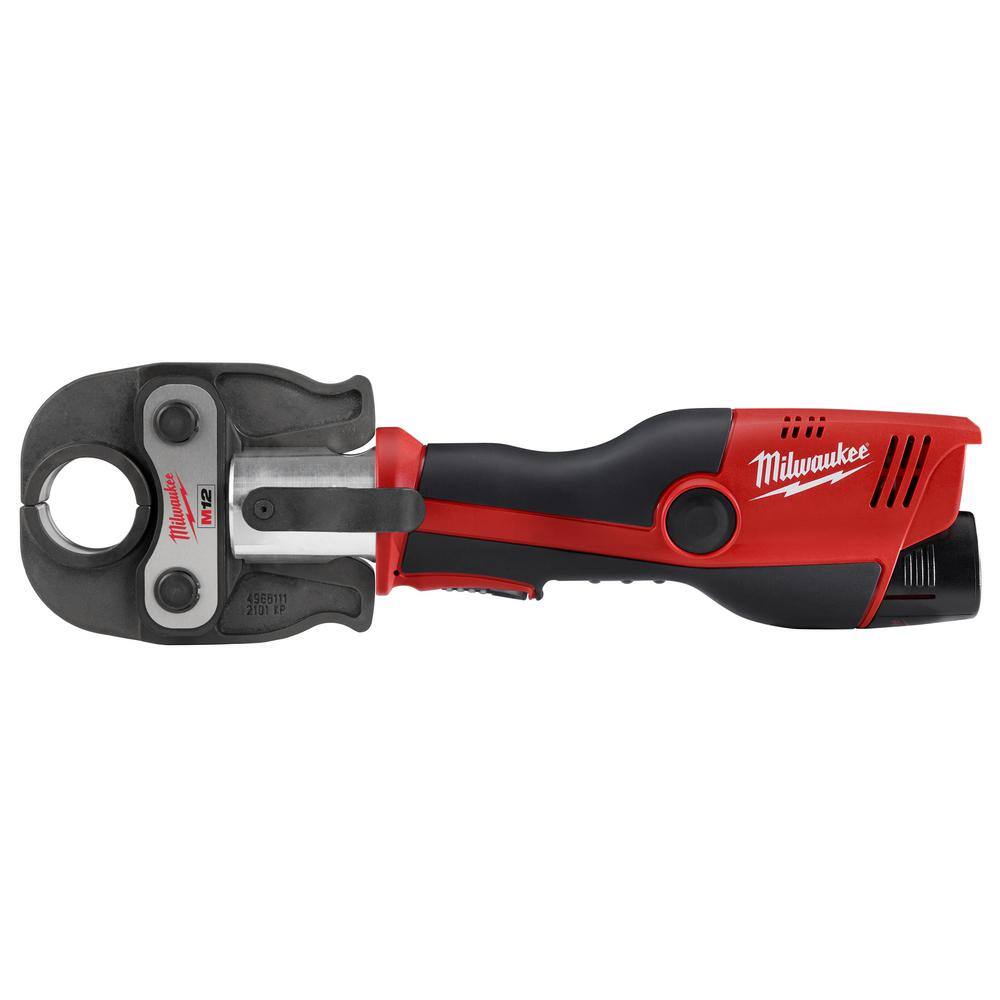 MW M12 12-Volt Lithium-Ion Force Logic Cordless Press Tool Kit with 1 in. Iron Pipe Jaw (4-Jaws Included) 2473-22-49-16-2452B