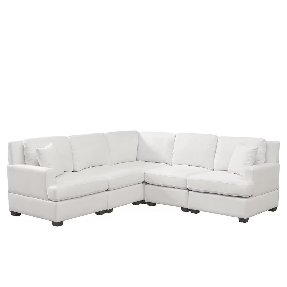 Sectional Modular Sofa with 2 Tossing cushions and Solid Frame   87.8\