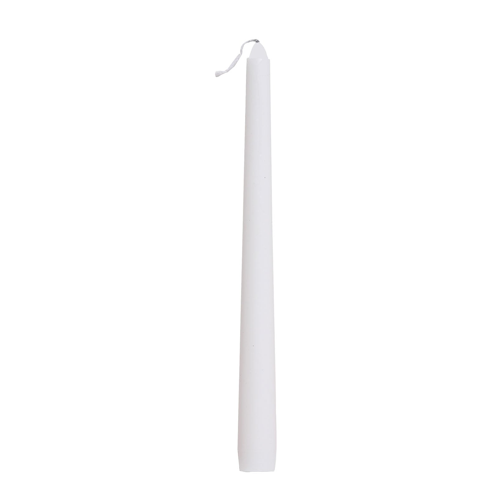 12 Pack White Premium Wax Taper Candles, Unscented Candles 10