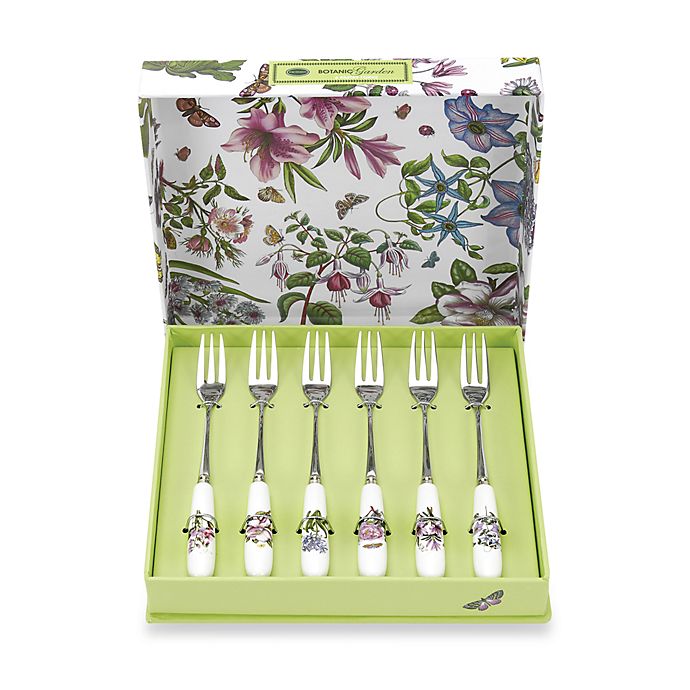 Portmeirion Botanic Garden 6-Piece Pastry Fork Set