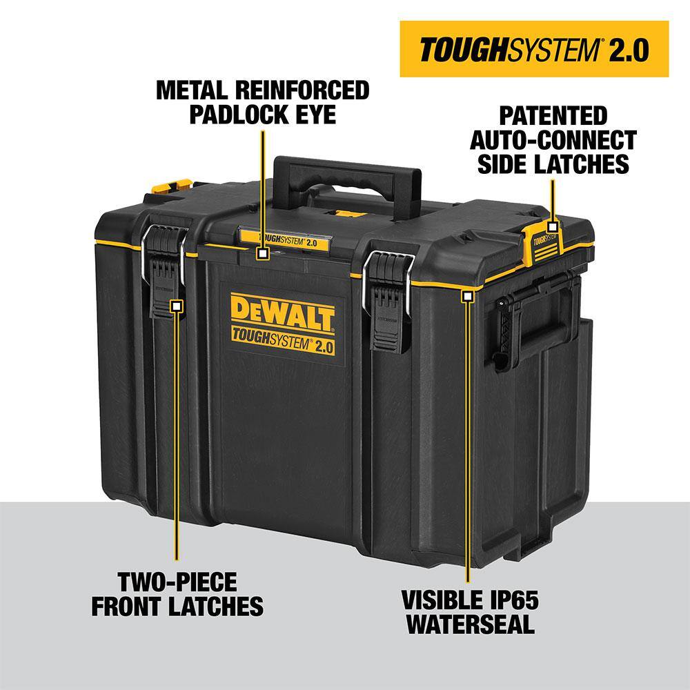 DW Toughsystem 2.0 22 in. Extra Large Tool Box and 2.0 Small Tool Box DWST08400WST08165