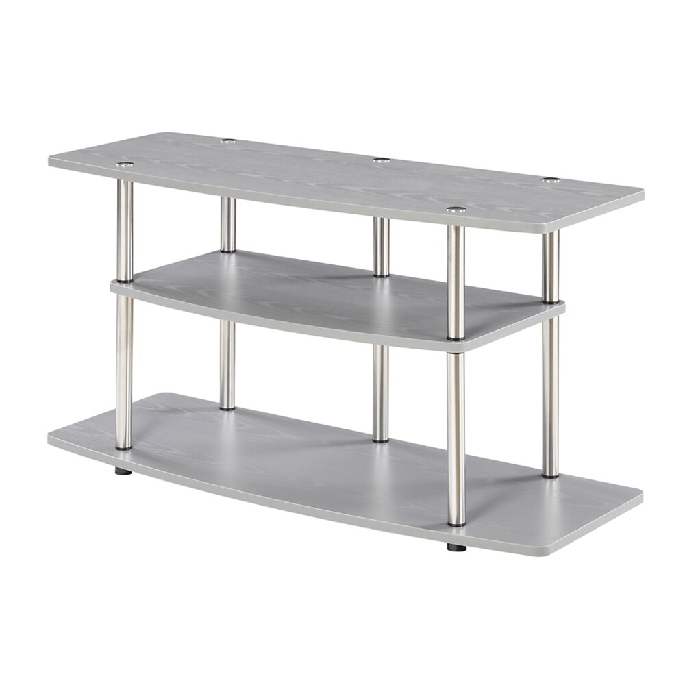 Convenience Concepts Designs2Go No Tools 46 inch 3 Tier Wide TV Stand