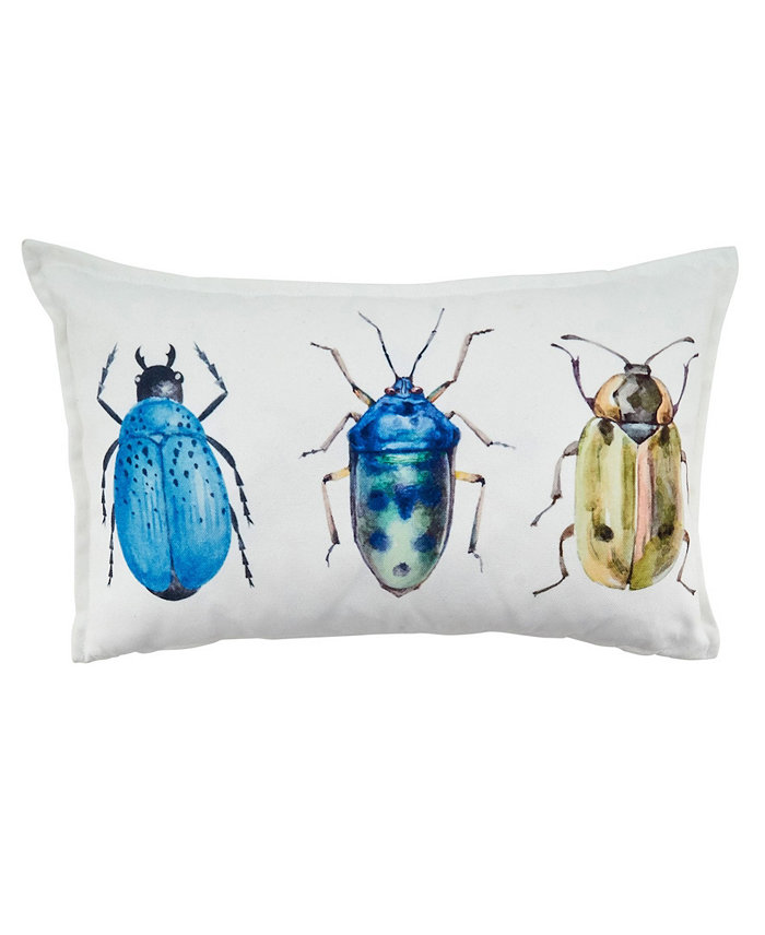 Saro Lifestyle Bugs Decorative Pillow， 12