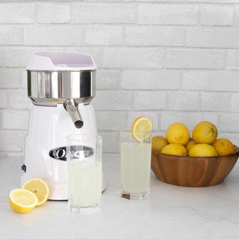 Omega Single Speed Citrus Juicer in White C-10W