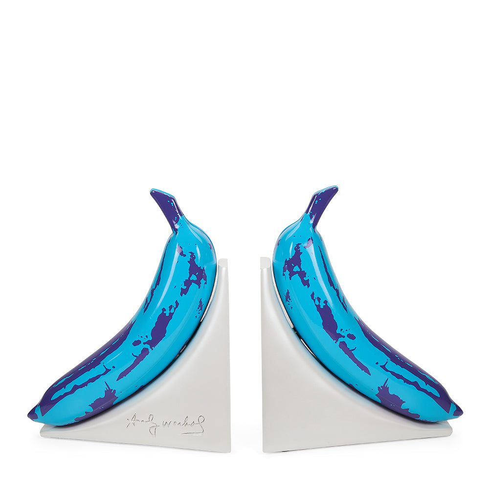 Andy Warhol 10” Lustre Gloss Resin Bookends - Blue Banana (PRE-ORDER)