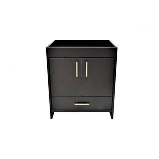 VOLPA USA AMERICAN CRAFTED VANITIES Capri 24 in. W x 21 in. D Bathroom Vanity Cabinet Only in Black MTD-3524BK-0