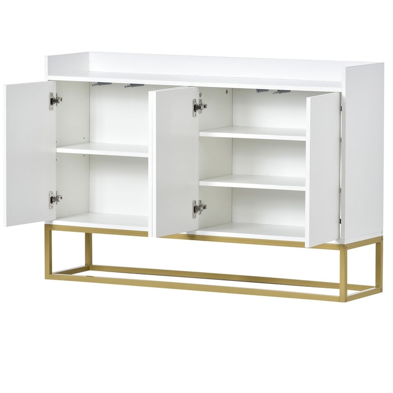 Elegant Sideboard Buffet Storage Cabinet with 4 Doors