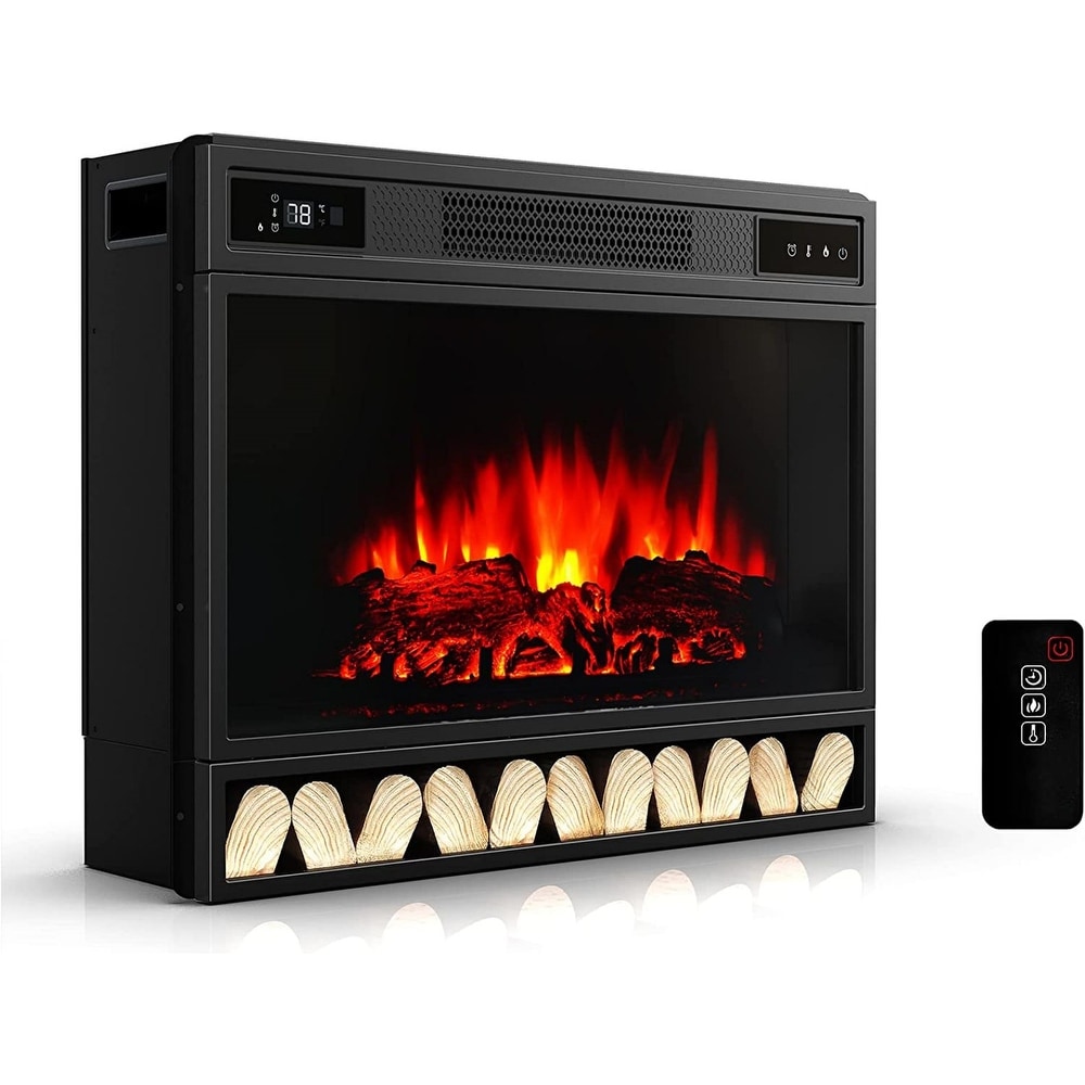 26 in. W Indoor Electric Heater Fireplace Insert   N/A