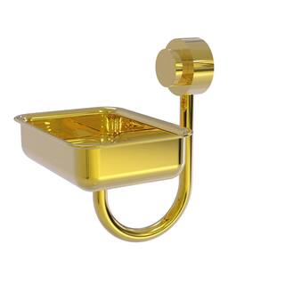 Allied Brass Venus Collection Wall Mounted Soap Dish in Polished Brass 432-PB