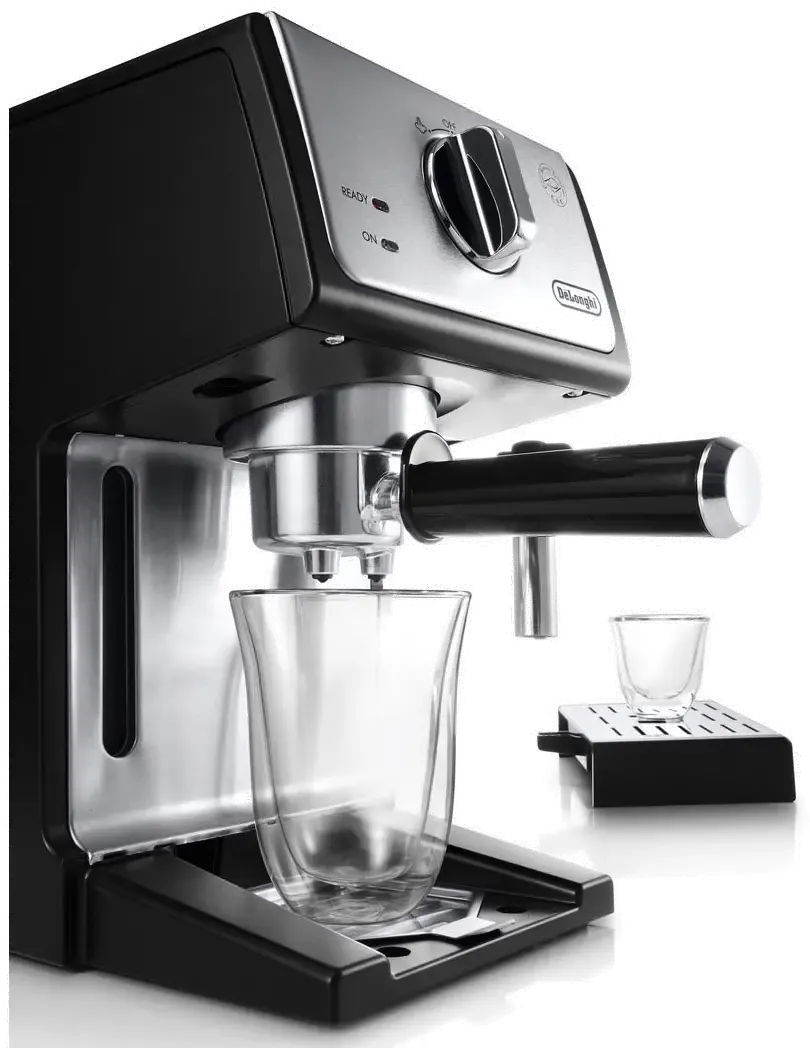 De'Longhi Manual Espresso Machine - Stainless Steel and Black