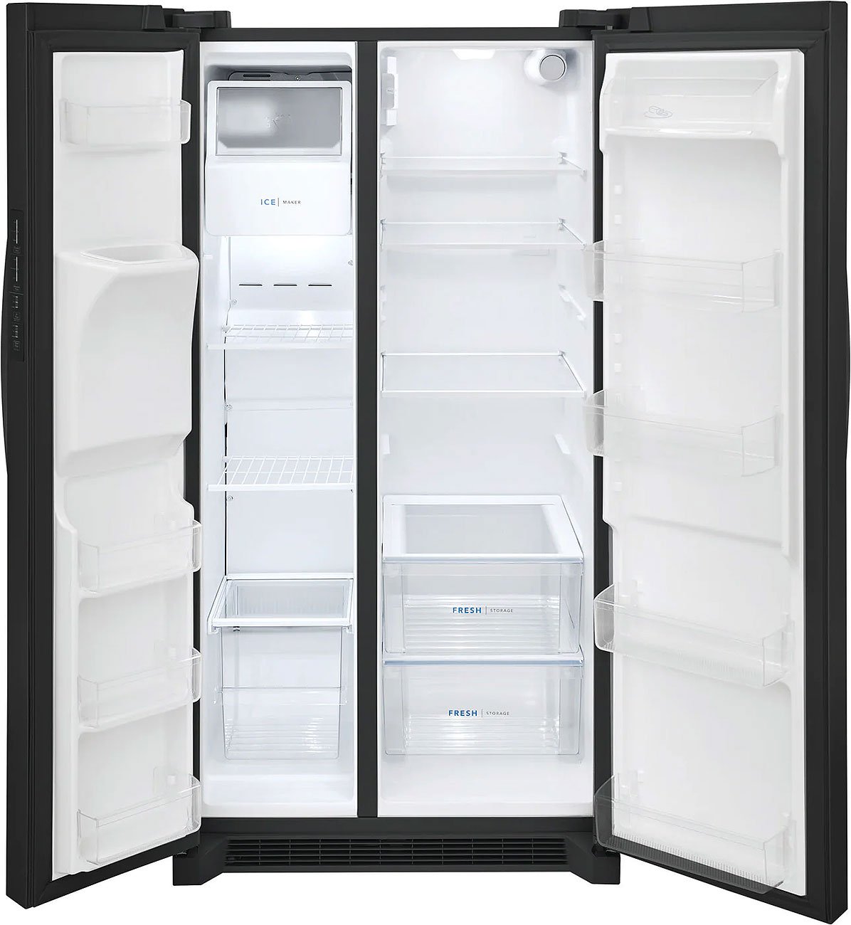 Frigidaire 25.6 Cu. Ft. Black Side-By-Side Refrigerator