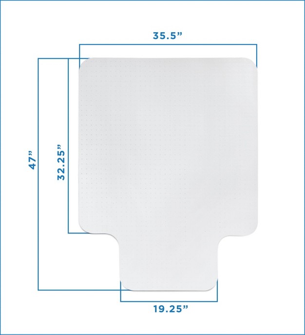 Mount it Clear Chair Mat For Carpet Studded Office Chair Floor Protector