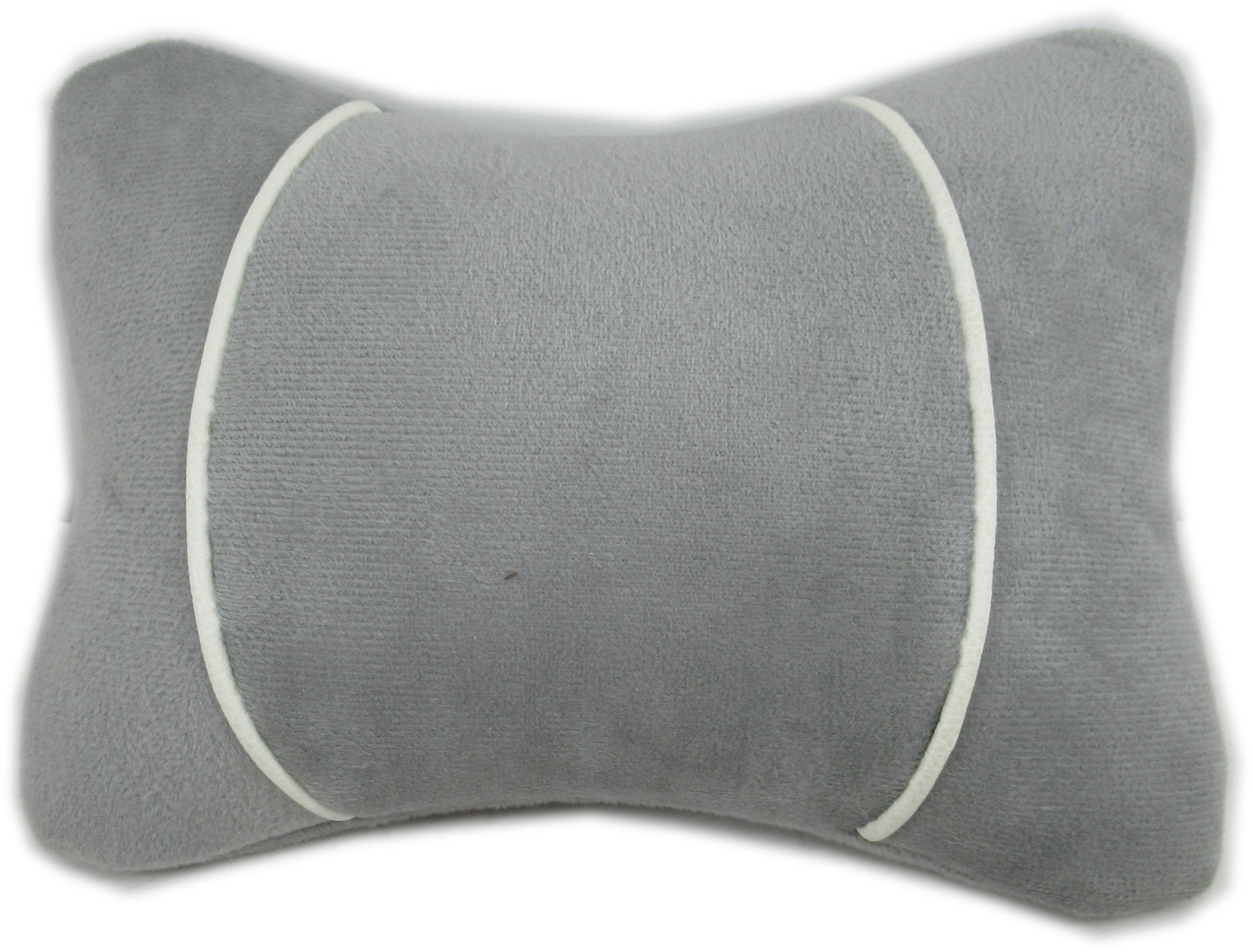 2/PK Gray Car Neck Pillow Universal Soft Comfortable Head Neck Rest Support Cervical Pillow