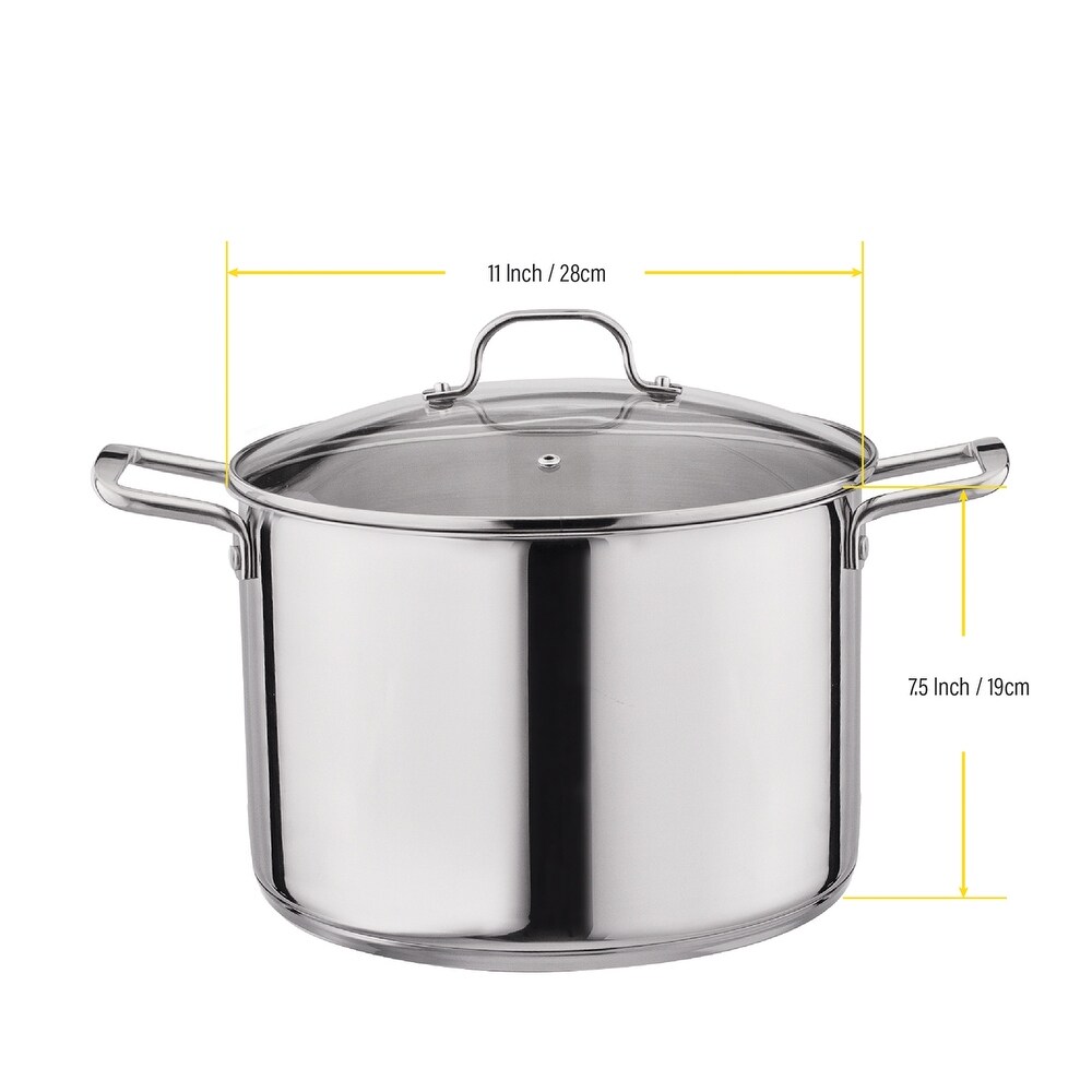 Gourmet Edge   12 Qt 18/10 Stainless Steel Stock Pot