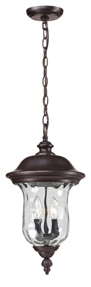 Armstrong Collection Outdoor Chain Light in Bronze Finish   Traditional   Outdoor Hanging Lights   by Ownax  Houzz