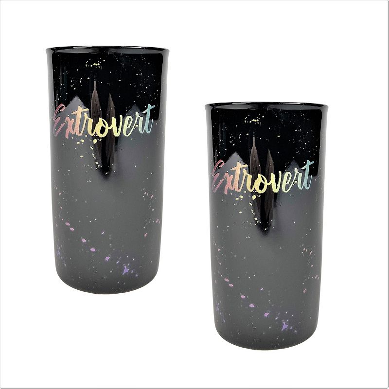 10 Strawberry Street 2-pc. Extrovert Splatter Travel Mug Set