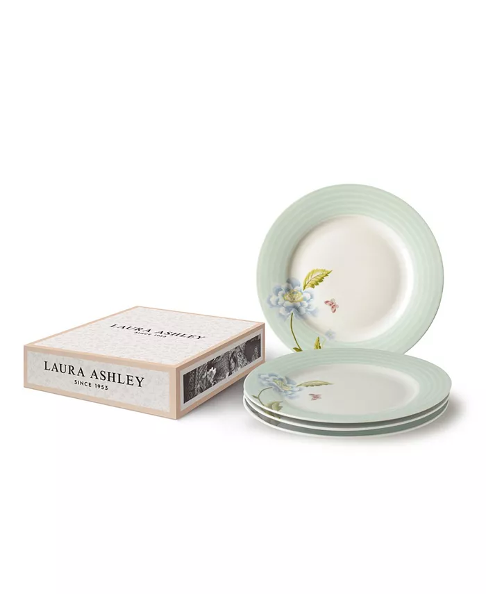 Laura Ashley Heritage Collectables Mint Candy Plates in Gift Box Set of 4