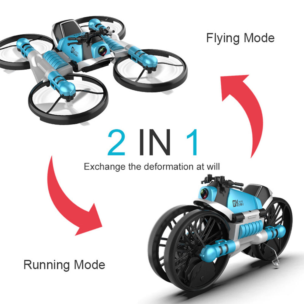 Remote Control Toy Rc Car Motorbike Mini Race Hand Gesture Sensing Drones Bike 2 In 1 Motorcycle Drone