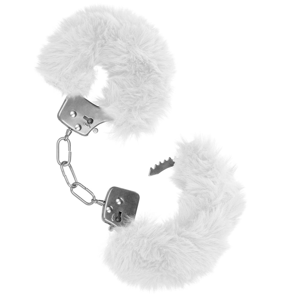 Ultra Fluffy Furry Cuffs in White