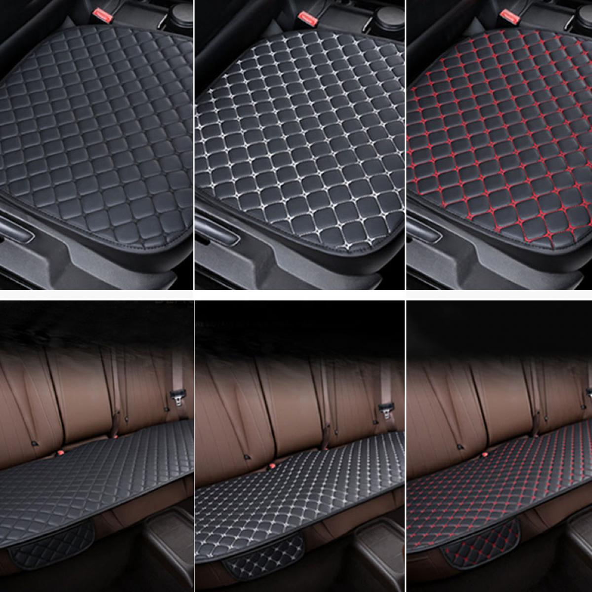 Universal Car Seat Covers Set Leather Car Seat Protector PU Car Interior Seats Cushion Mats Chair Carpet Pads Auto Accessories