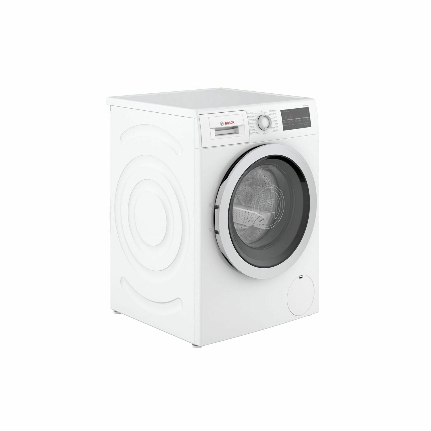 Bosch WAT28401UC 500 Series Washer - 208/240V, Cap. 2.2 Cu.Ft., 15 Cyc.,1,400 Rpm, 52 Dba Silv./Door, Aquashield®, Energy Star