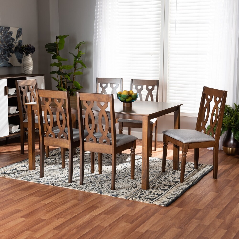 Cherese Modern and Contemporary 7 Piece Dining Set