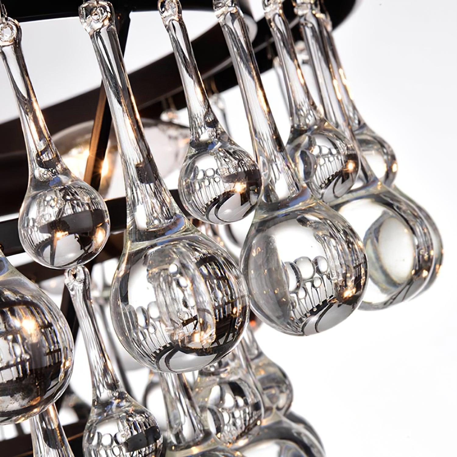 Unique Tiered Crystal Chandelier