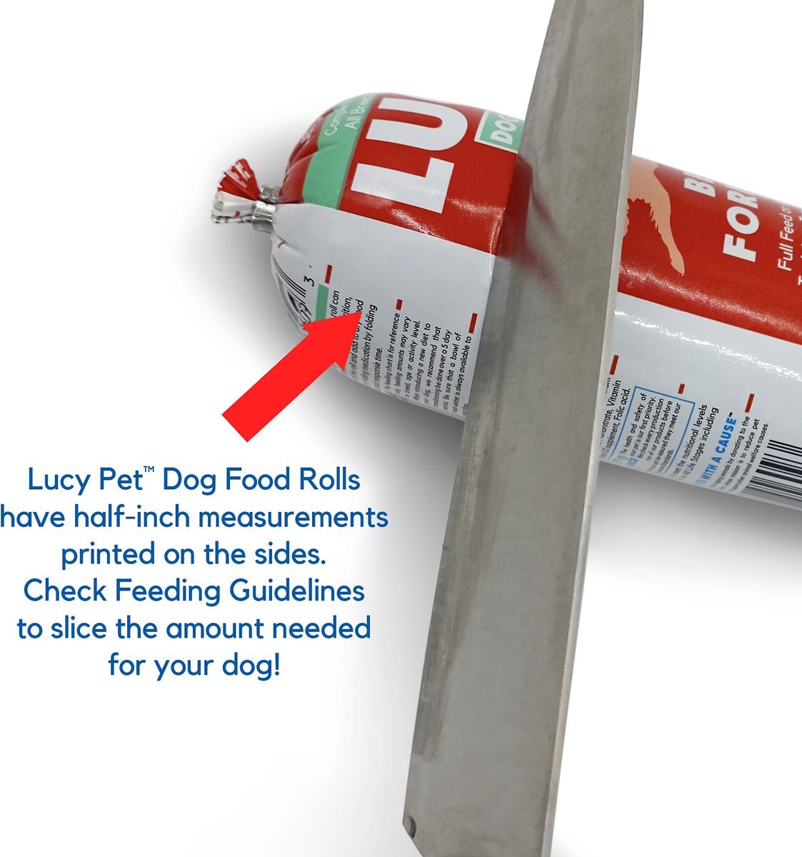 Lucy Pet Products Beef Formula Dog Food Roll