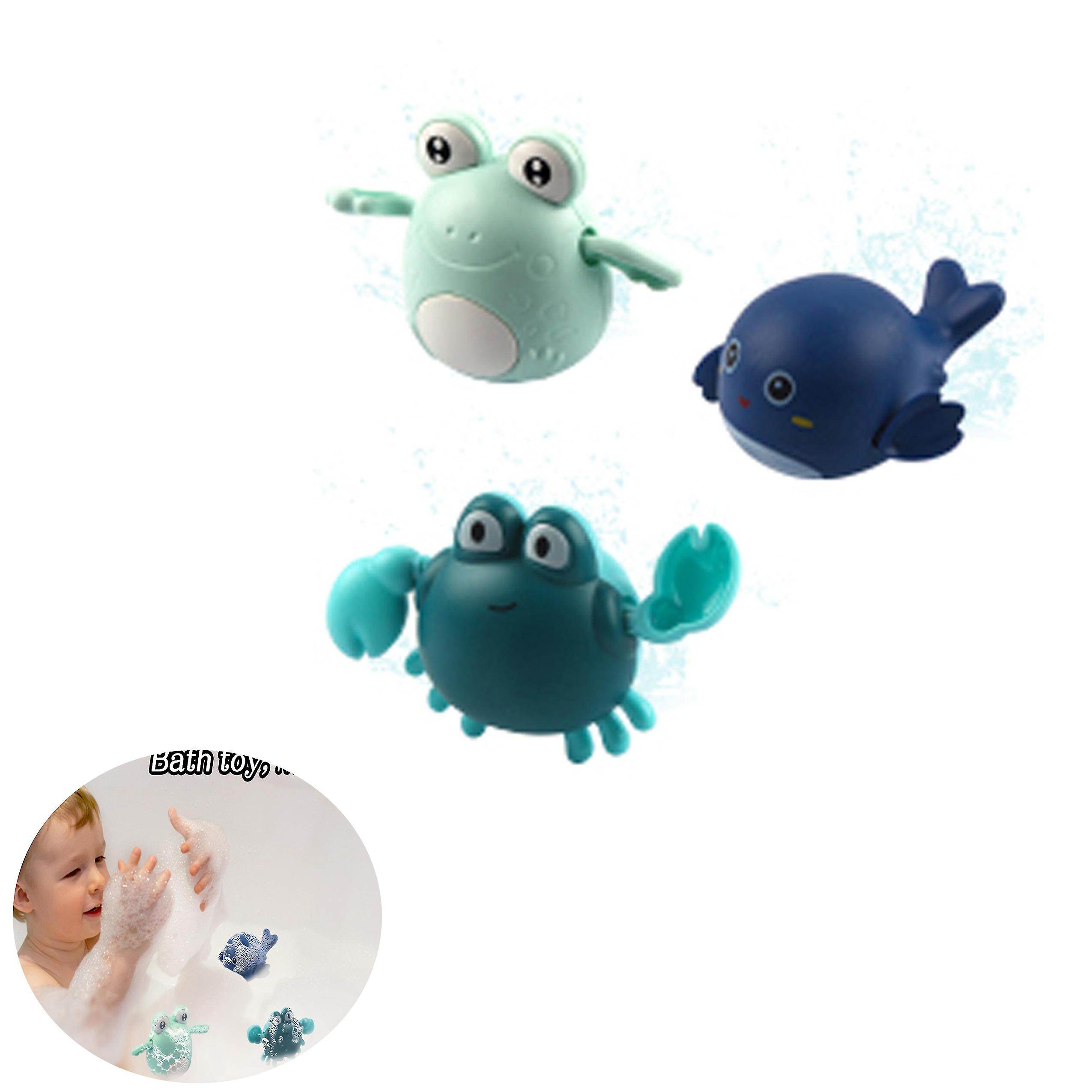 3pcs Baby Bath Toys Animals Floating Basin Swimming Pool Toys Set For Toddlers