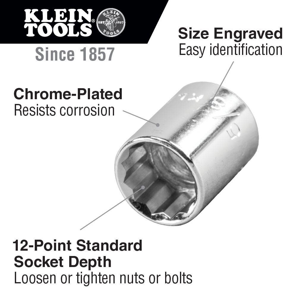 9/16 Std 12-Pt. Socket， 1/2 Drive