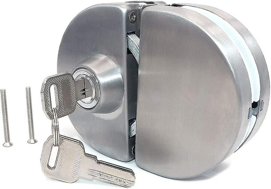 Double Glass Door Lock 304 Stainless Steel，sides Open Frameless Door Hooks For 10-12mm Thickness Glass