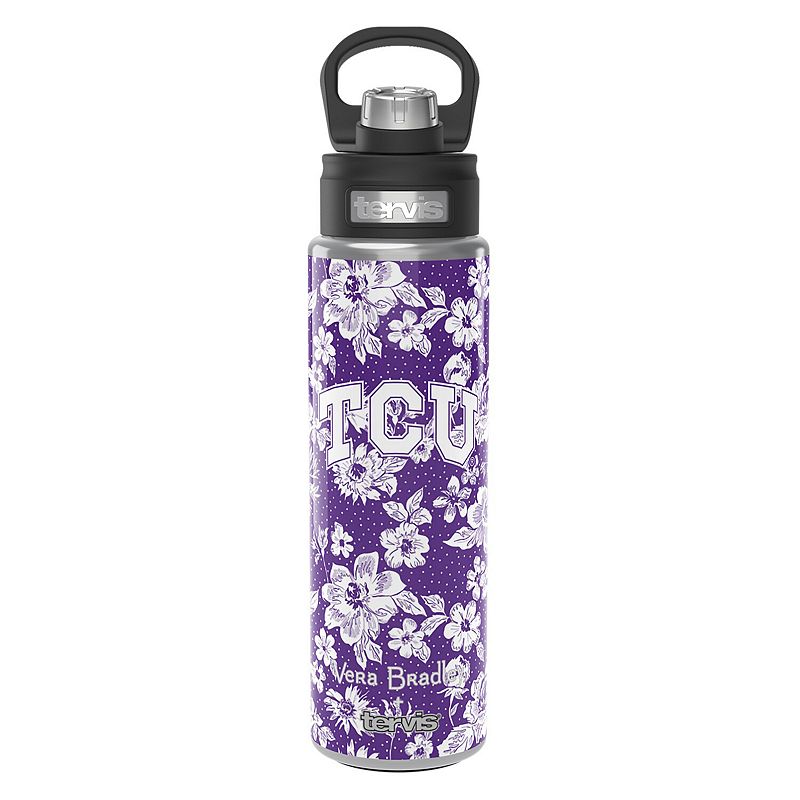 Vera Bradley x Tervis TCU Horned Frogs 24oz. Wide Mouth Bottle with Deluxe Lid