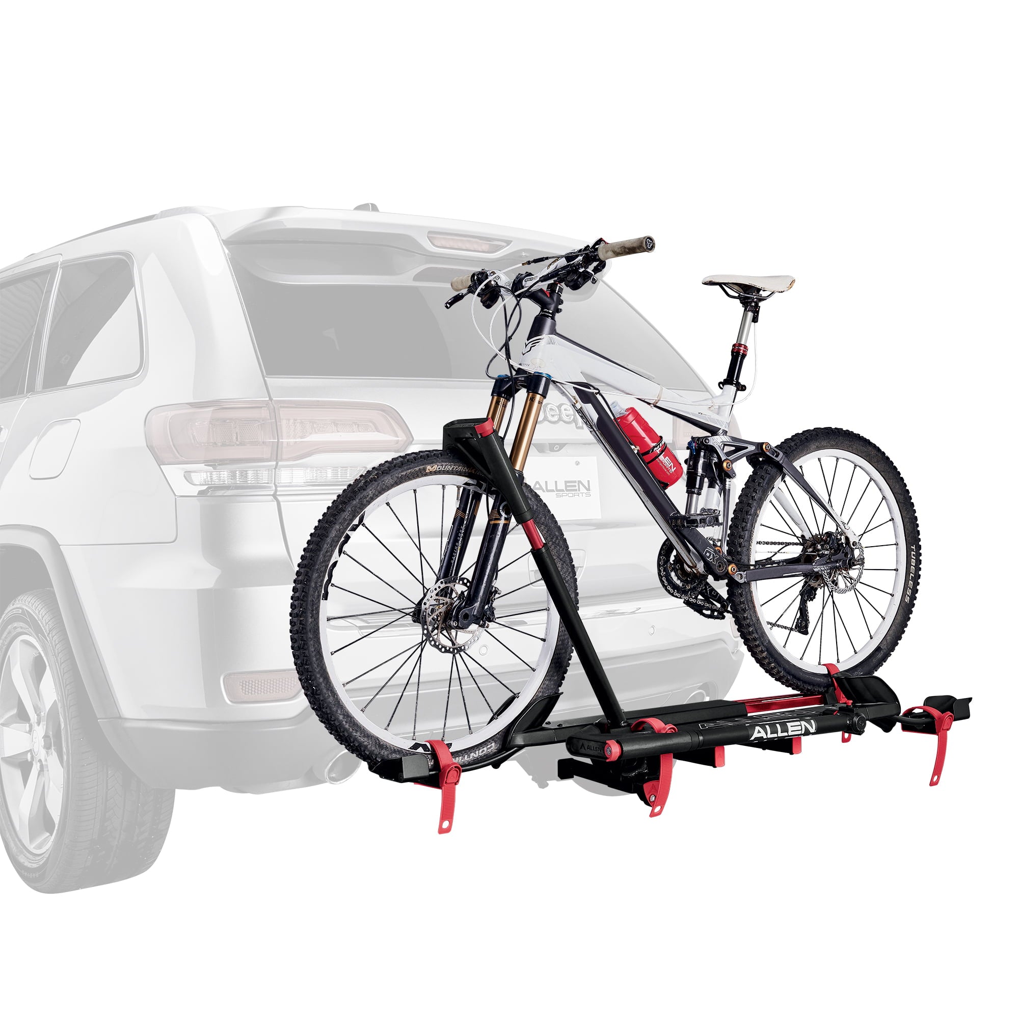 Allen Sports Premier Locking 2-Bike Carrier - Easy Load Tray Style for 1 1/4