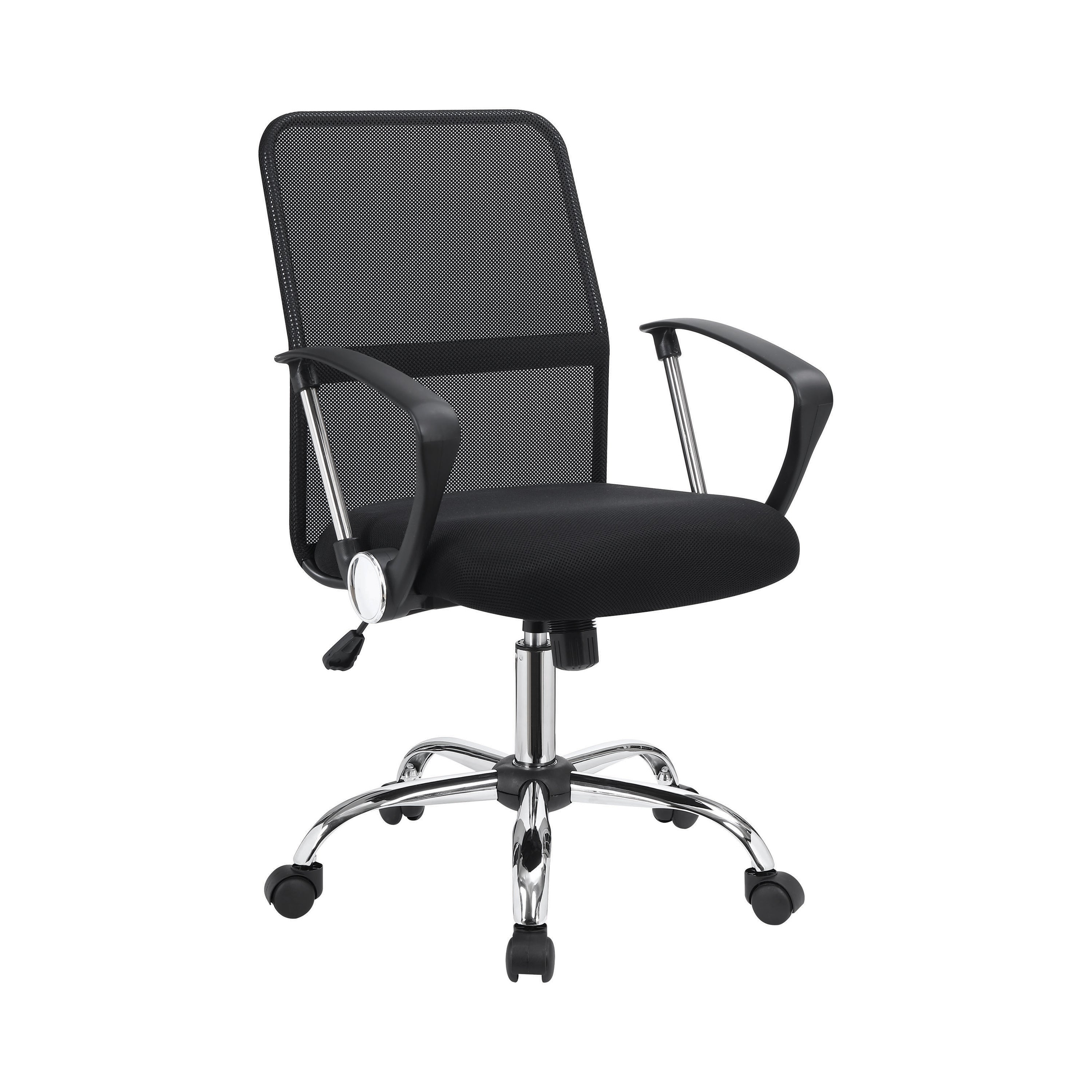 Gerta Upholstered Adjustable Mesh Office Desk Chair Black-801319