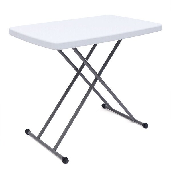 Adjustable Height Folding Table 30x20 Inch