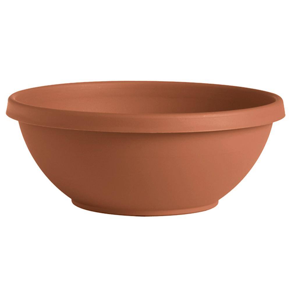 Bloem Terra Medium 14 in. Terra Cotta Plastic Bowl Planter 54014C