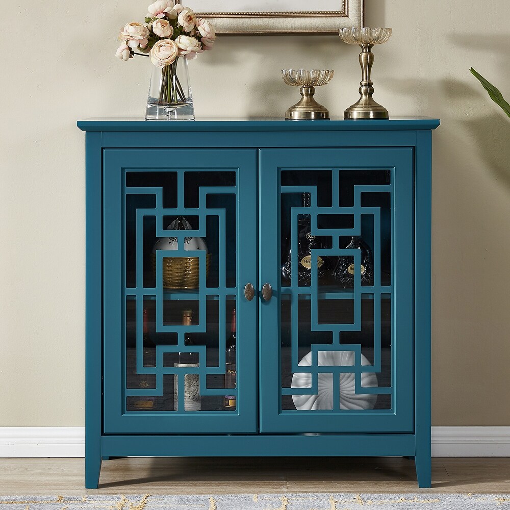 Teal Blue Storage Cabinet