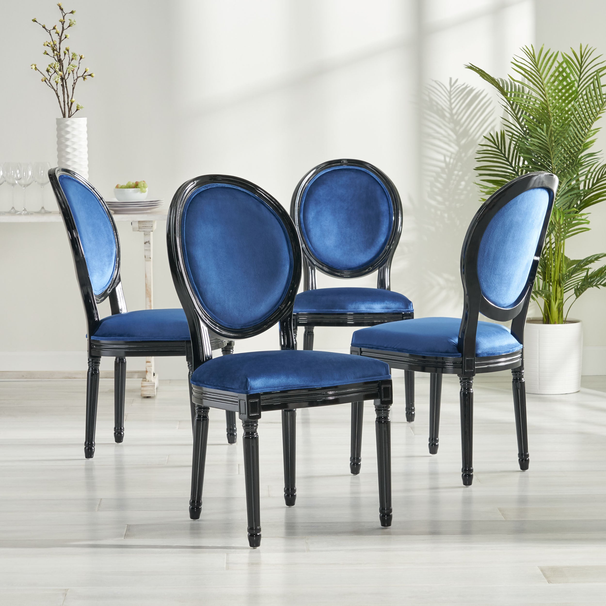 Lariya French Country Dining Chairs (Set of 4)