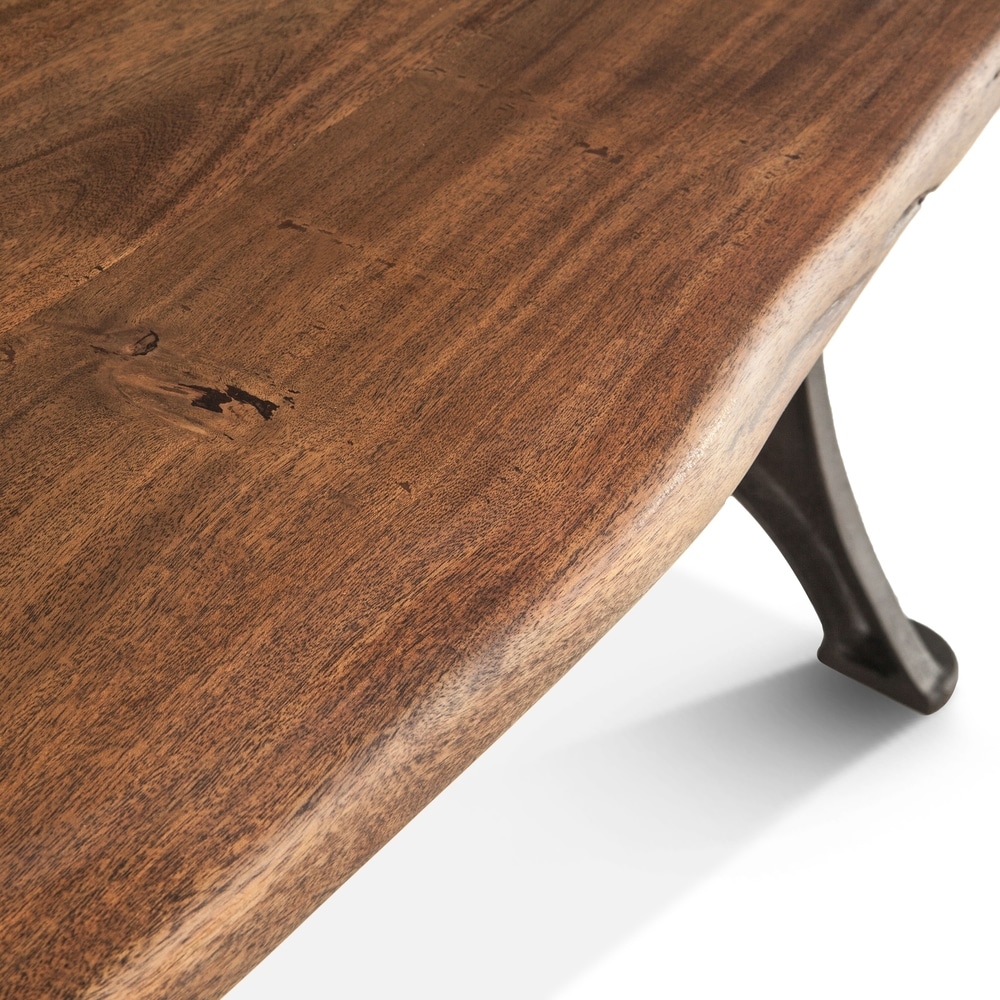 Carbon Loft Wiley Rectangle Live Edge Dining Table