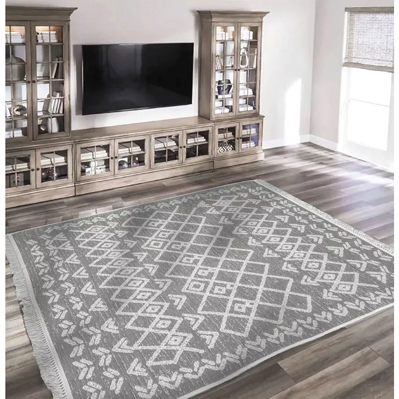 Mother Ruggers Simon Yildirim Reversible Machine Washable Simple Rug For Living Room/kitchen/bedroom