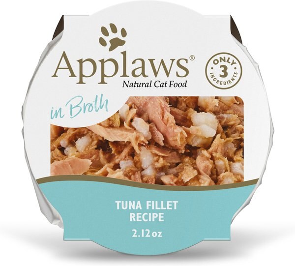 Applaws Tuna Fillet in Broth Wet Cat Food， 2.12-oz， case of 18