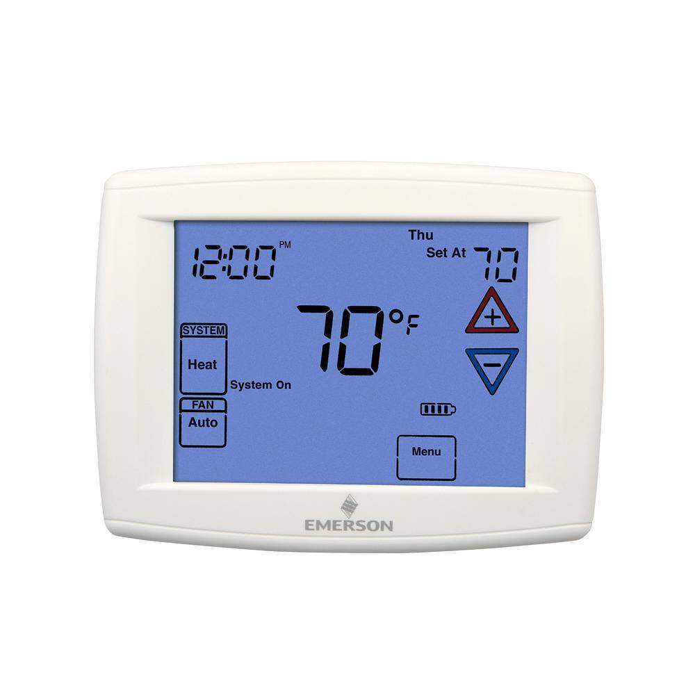 Emerson 90 Series Blue 7 Day Programmable Univeral (4H2C) Touchscreen Thermostat 1F95-1277