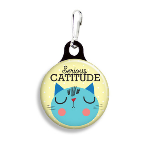 Franny B Good Serious Catitude Pet Collar Charm